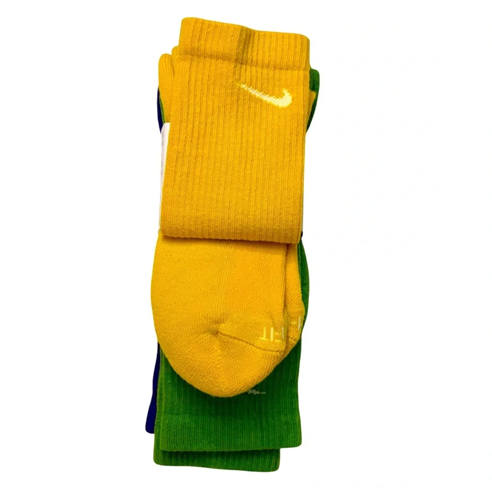 Nike dri-fit Everyday Plus cotton cushioned Crew Socks multicolor 3 pair pack